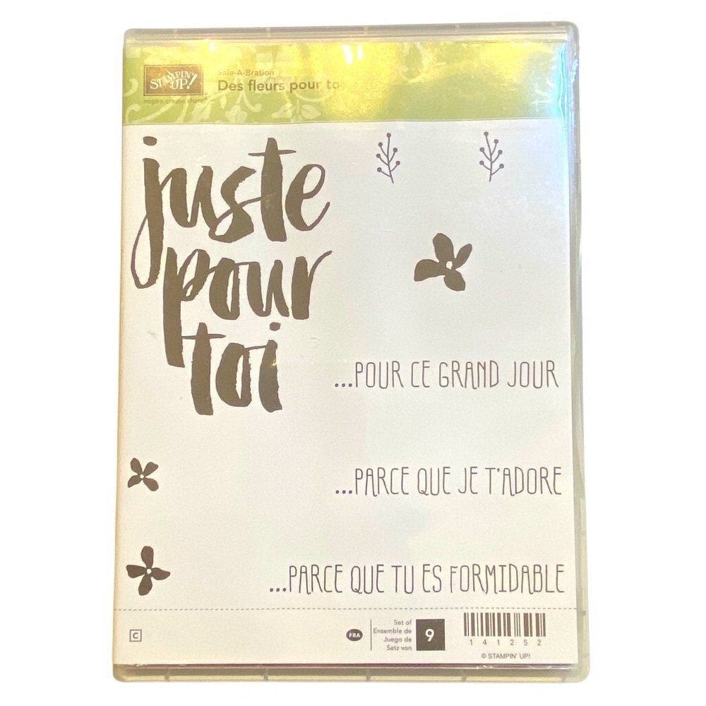 🍒 Stampin’Up! 🍒 “Des fleurs pour toi” Stamp set.